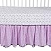 Trend Lab Grace 5 Piece Crib Bedding Set, Purple, Blue, Gray and White