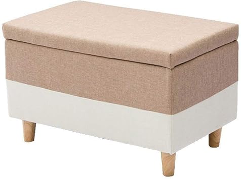 Banco otomano rectangular de almacenamiento plegable - Caja de