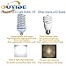 OUYIDE Spiral LED Corn Light Bulbs 180 Watt Equivalent 20W Daylight 6000K E26 E27 Medium Screw Base