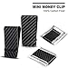ARW Carbon Fiber Wallet, Metal Money Clip Wallet, RFID Blocking Minimalist Wallet for Men