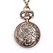 81stgeneration Women's Brass Vintage Style Love Heart Pocket Watch Chain Pendant Necklace, 78 cm
