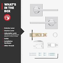 Kwikset Casey Hallway Passage and Bed/Bath Privacy