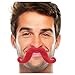 Amscan 39012240 Fun Felt Mustache Party Costume, Red