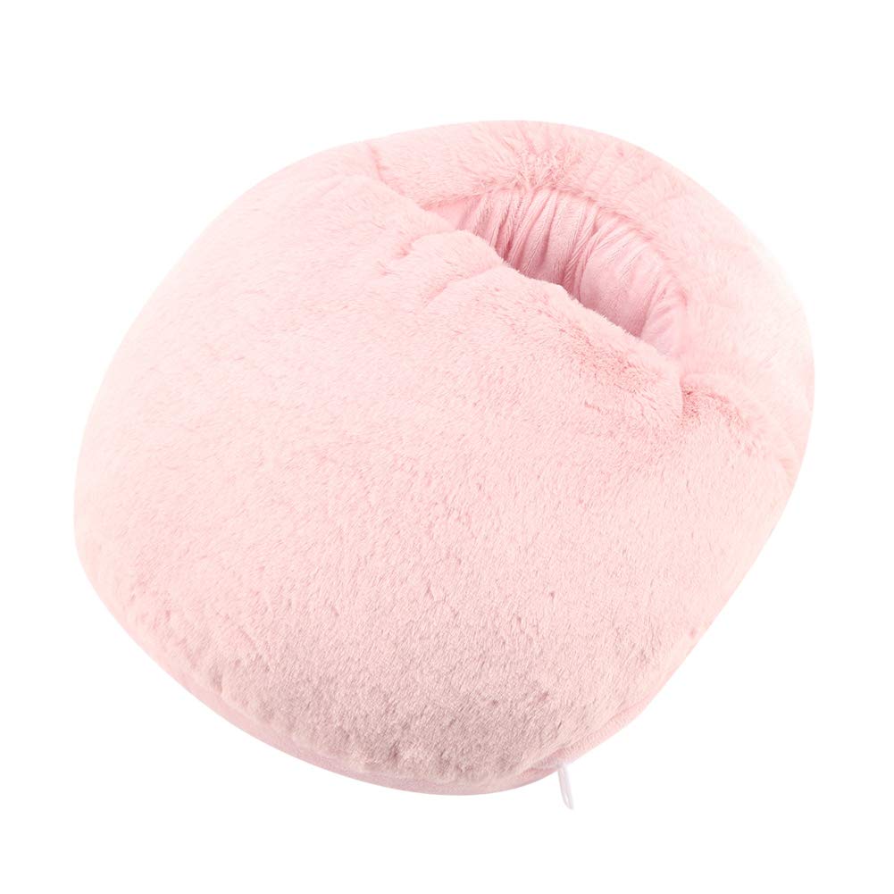 Heated Cold Weather Winter Warm Shoes USB Foot Cushion Electric Heater for Winter Office Heating Slippers (Pink)