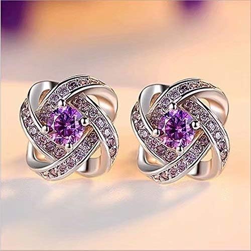 2018 New Fashion Women's Elegant Earrings Sparkling Hoop Earring