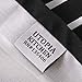 Utopia Kitchen Adjustable Bib Apron with 2 Pockets - Adjustable Neck Strap - 32-Inch by 28-Inch with Extra Long Ties, Black (Stripe, 1)
