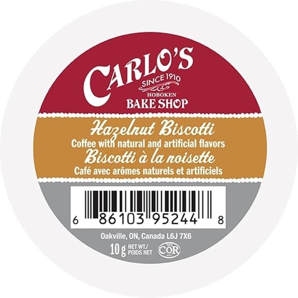 CAKE BOSS CARLO’S BAKE SHOP (CAKE BOSS) HAZELNUT FLAVORED COFFEE PODS, HAZELNUT COFFEE PODS FOR KEURIG K CUPS MACHINES, MEDIUM ROAST, 24 COUNT
