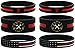 Inkstone 6-pack Firefighters' Thin Red Line Silicone Wristbands - Jewelry Gifts Accessories for Fire Fighters