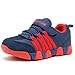 BODATU Boys Girls Sneakers Hook and Loop Kids Sports Running Shoes Comfortable Lightweight Navy, 13 Little Kid