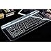 Bastron Bluetooth Keyboard Transparent Touch Glass Keyboard with Mouse&gesture Function Biggest Technological Innovation New Ver.4(Silver)
