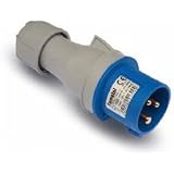 Electraline 70175 Presa Bipasso 10/16A In Ceramica - Colore Bianco, Linea Civile