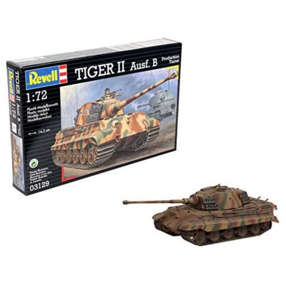Revell 03129 Tiger II Ausf. B 1:72 Scale Unbuilt/Unpainted Plastic Model Kit — image 1
