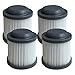 4 Washable & Reusable Filters for Black & Decker PVF110, PHV1210, PHV1810 Vacuums; Compare to Black & Decker Part No. 90552433; Designed & Engineered by Think Crucial