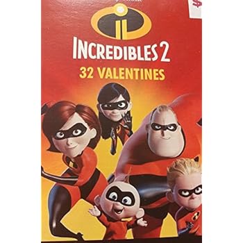 Amazon.com : Disney Pixar Incredibles 2 Valentine Cards ...