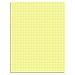TOPS Quadrille Pad, Gum-Top, 8-1/2 x 11 Inches, Quad Rule (4 x 4), Canary Paper, 50 Sheets per Pad, 12 Pads per Pack (3313)