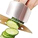 Stainless Steel Finger Protector, Safe Chop Hand Guard Slice Kitchen Tool, 2.3 Inches 2 Rings