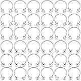 Ftovosyo 36PCS 20G Nose Hoop Rings Surgical Steel