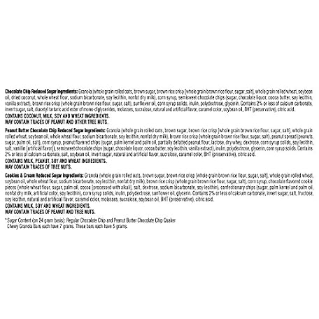 Mua Quaker Chewy Lower Sugar Granola Bars, 3 Flavor Variety Pack, 58 ...