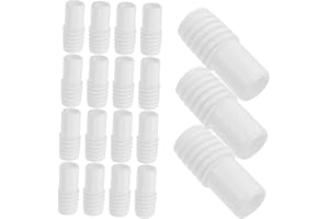 Healvian 20pcs Plastic Threaded Connector Joint Broom Handle Adapter Replacement Extension Pole Connector