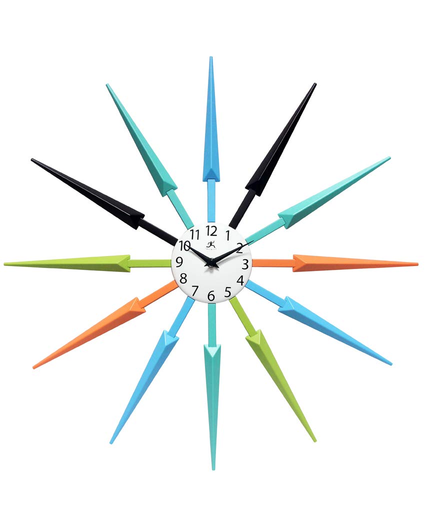 Best Blue Green Retro Infinity Instruments Retro Kitchen Clock