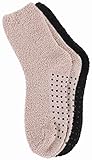 Burklett Adult Indoors Anti-Skid Winter Slipper Socks - 2,4,6 Pack