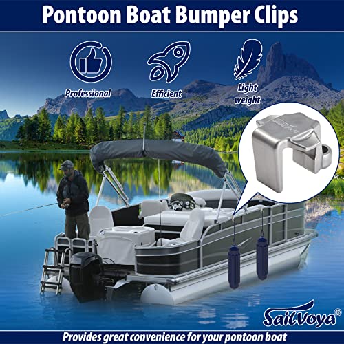 Boat Bumper Clips, Pontoon Boat Fender Clips for Docking, Pontoon Boat