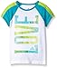 Adidas Little Girls' Short Sleeve Raglan Tee, White, 5