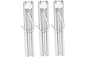 SundiooK Foldable Travel Hangers 3-Pack, Aluminum Clothes Organizers for Shirts Dresses and Pants, Space-Saving Design for Su