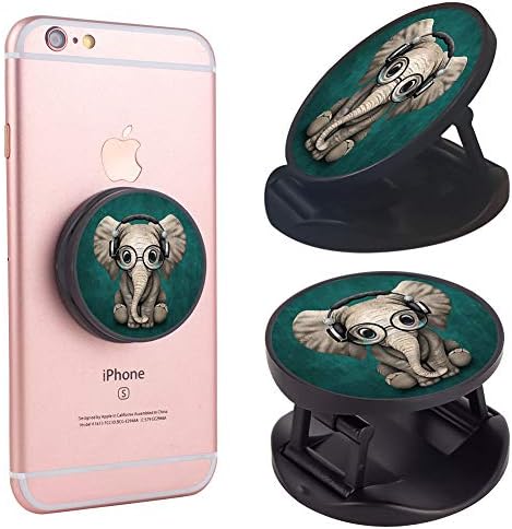 MuumaStand New Version Finger Phone Holder Green Headset Elephant Collapsible Grip Expanding Pop Stand for Smartphone and Tablets