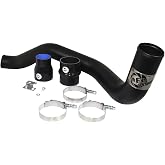 aFe Power #46-20049 BladeRunner Charge Pipe | 3 IN Aluminum Hot Black for GM Diesel Trucks 04.5-10 V8-6.6L (td) LLY/LBZ/LMM