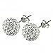 Beautiful 925 Sterling Silver Ball Stud Sterling Silver Stud Earrings 6mm Each Size By U-Beauty