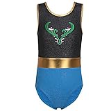 TFJH E Sparkle One-piece Dancing Gymnastics Athletic Clothes for Little Girl