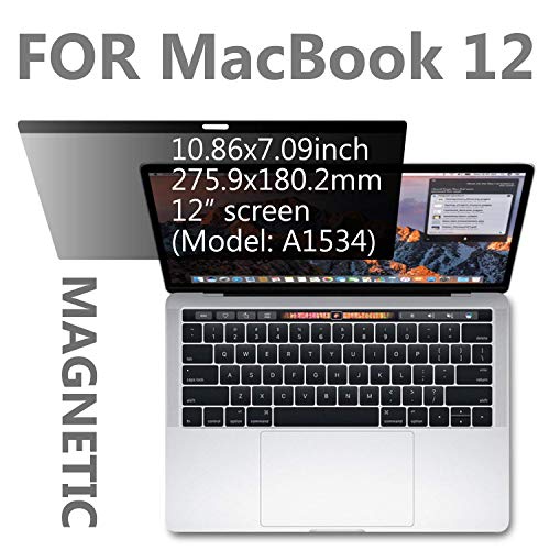 Xianan 12 inch Magnetic Privacy Screen Filters Protector for MacBook 12 Screen Protector Anti-Glare (Model: A1534)