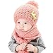 Baby Hood Scarf, Misaky Winter Baby Kids Girls Boys Warm Woolen Coif Caps Hats (Pink)