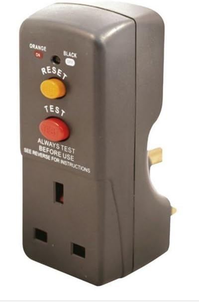 Masterplug ARCDKG RCD Safety Adaptor for Home Garden Garage Shed 13A 240V