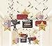 30 Pieces Movie Night Party Decorations, Hanging Paper Theater Decor Swirls for Ceiling