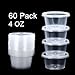 DOMIRE Slime Containers 4 OZ Big Slime Storage Container with Lids for Foam Beads,60Pack