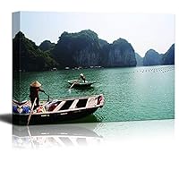 Canvas Wall Art Fisherman Canvas Prints Home Artwork Decoration for Living Room,Bedroom - 12x18 inches