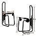 REEHUT Bike Water Bottle Cages (2-Pack), Lightweight Aluminum Alloy Bicycle Water Bottle Holder Brackets for Outdoor Activities - Black