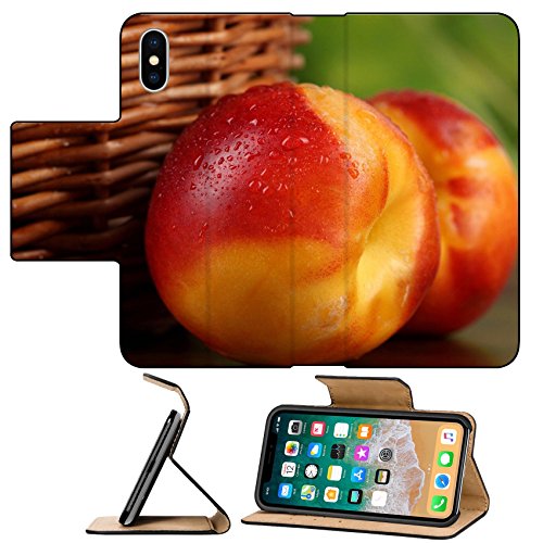 image for MSD Premium Apple iPhone X Flip Pu Leather Wallet Case IMAGE of food f
