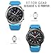 MoKo Band Compatible with Samsung Galaxy Watch 3 45mm/Gear S3 Frontier/Classic/Galaxy Watch 46mm/Huawei Watch GT2 Pro/GT 2e/GT 46mm/GT2 46mm/Ticwatch Pro 3, Silicone Strap Fit 22mm Band, Blue