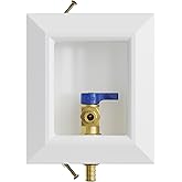 Icemaker Box, Quarter Turn Valve with 1/2" PEX Connection, Lead Free