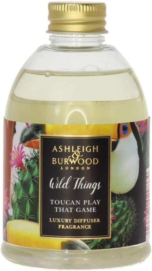 ASHLEIGH & BURWOOD Wild Things Reed Diffuser Refill Bottle 200ml Home Fragrance Toucan Play That Game
