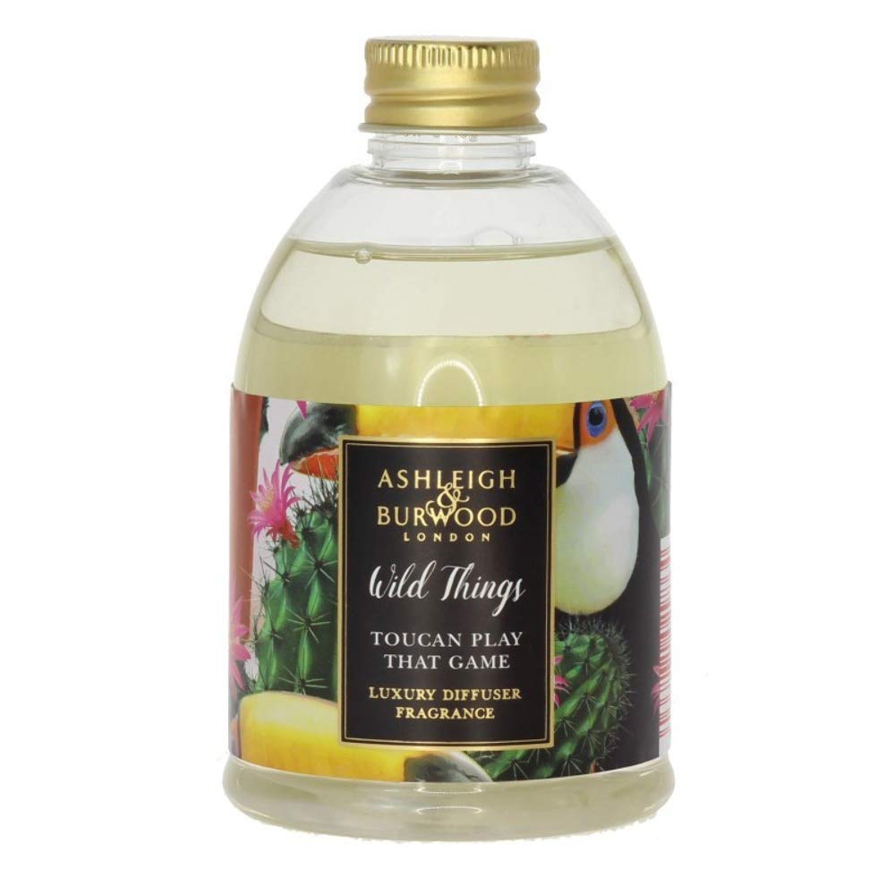 ASHLEIGH & BURWOOD Wild Things Reed Diffuser Refill Bottle 200ml Home Fragrance Toucan Play That Game