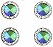 Horse jewelry magnetic contestant show number pins Paradise Shine Swarovski crystal set of 4