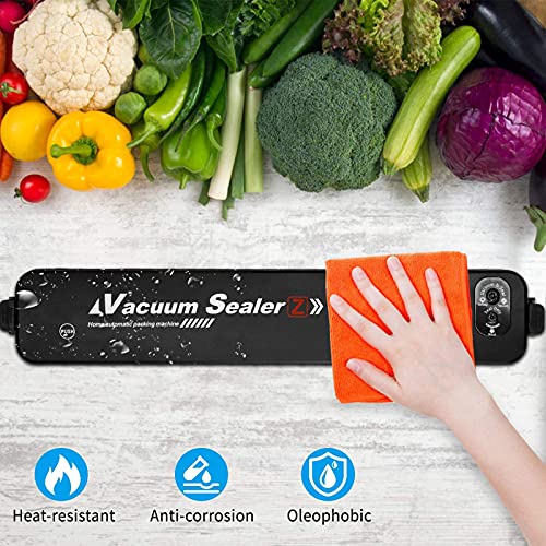 Weytoll Vakuumiergerät, Folienschweißgerät für Sous Vide Kochen, Folien bis 28 cm Breite, Trockene Feuchte Lebensmittel… – Bild 4