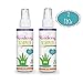 Hair Detangler Spray for Kids. Made with Organic Aloe and Natural Vitamins to Hydrate. Organic Detangler and Leave In Conditioner for Children & Adults. No Chemicals or Fragrance. USA Made. (2 Pack)