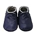 Mejale Baby Boy Girl Shoes Soft Soled Leather Moccasins Anti-Skid Infant Toddler Prewalker(Navy Blue,12-18 Months)