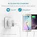 Anker 2-Port 24W USB Wall Charger PowerPort 2 with PowerIQ for iPhone X/ 8/ 7 / 6s / Plus, iPad Air 2 / mini 3, Galaxy S Series, Note Series, LG, Nexus, HTC and More