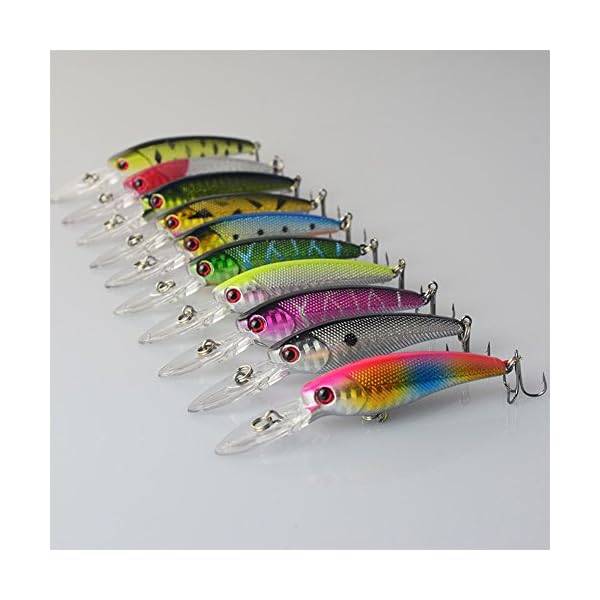 HappyFishing-10pcslot-Mixed-Minnow-Fishing-Lures-Bass-CrankBait-Tackle-35inch-028oz